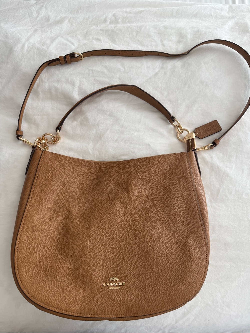 Coach Elle Hobo Bag in Saddle Brown, Brand New